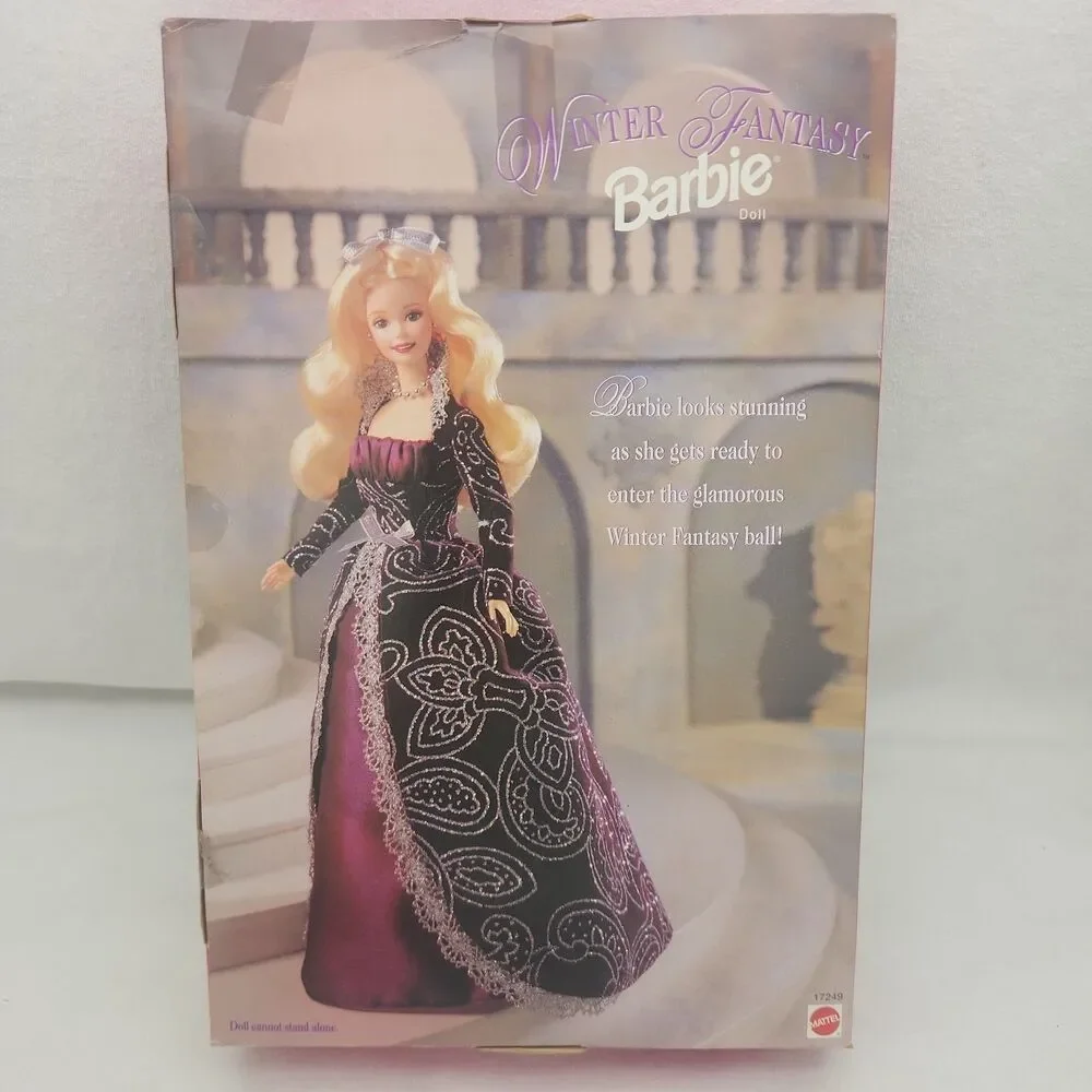 Doll Barbie Winter Fantasy 1996 Special Edition #17249 Purple Silver Gown NEW